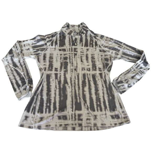 Under Armour Tops - Women XL under armour high neckline zip pullover long sleeve workout top shirt